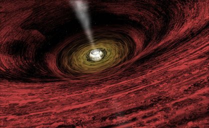 Жизнь возле сверхмассивной черной дыры