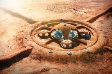 Как бы выглядели наши дома на Марсе