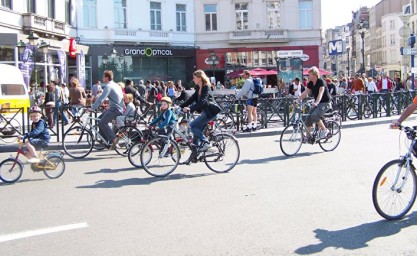 «День без автомобиля» в Брюсселе был похож на кадр из утопии